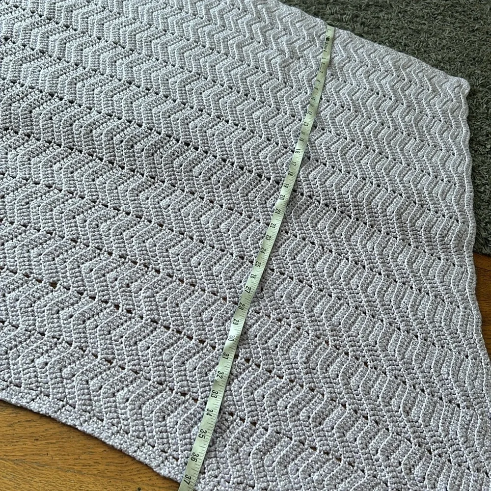 Lilac Crochet Baby Blanket